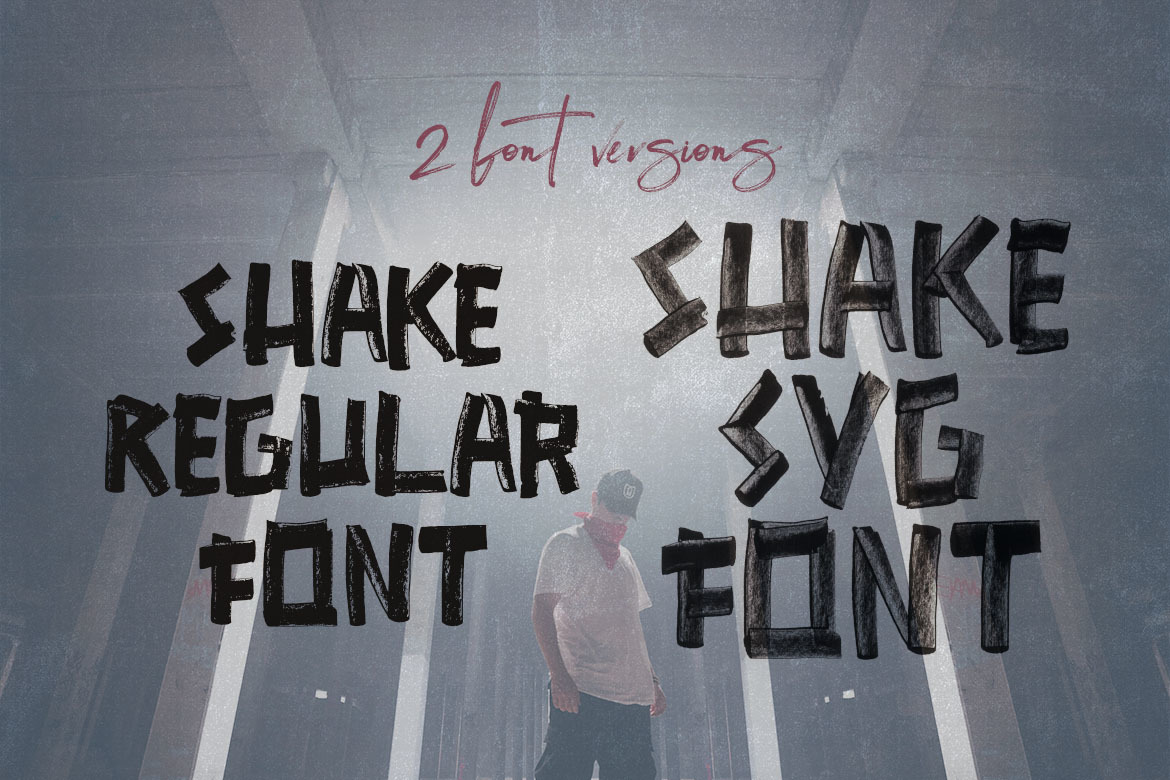 SHAKE Brush &amp; SVG Font