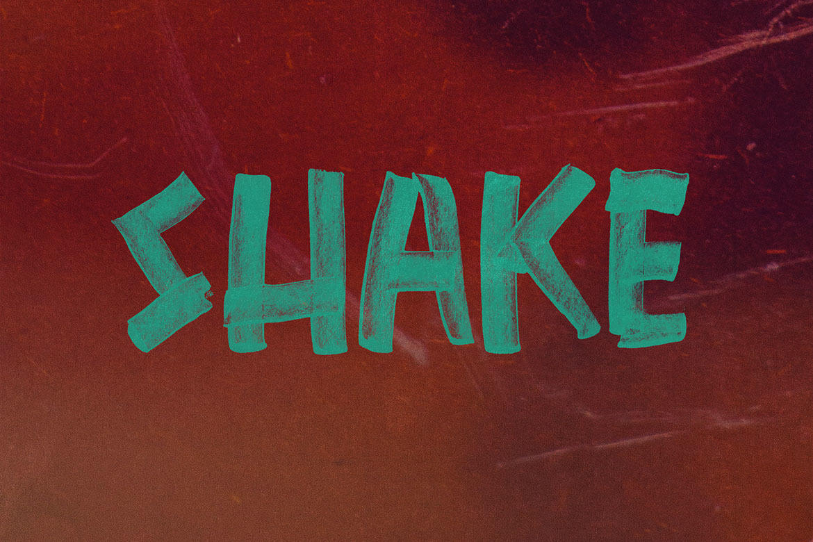 SHAKE Brush &amp; SVG Font