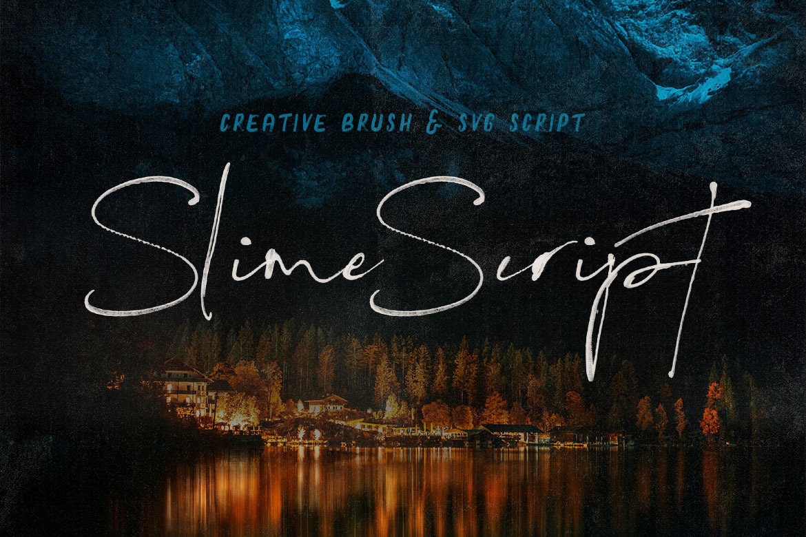 Slime SVG Script Font Slime SVG Script Font