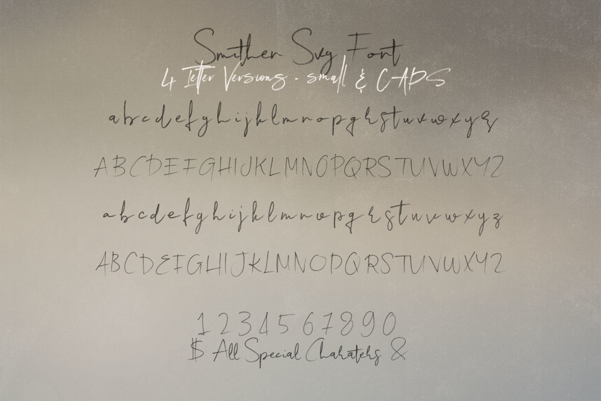 Smithen SVG Script Font