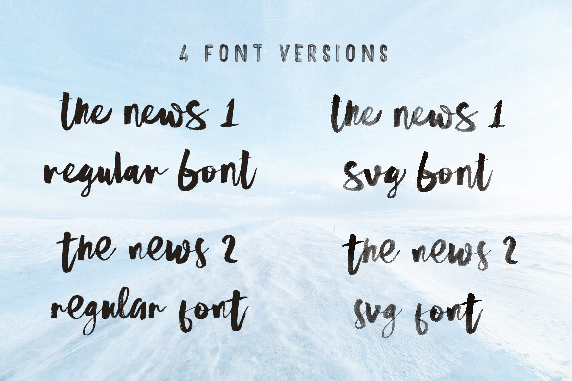 The News Brush &amp; SVG Font