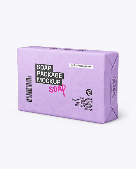 Kraft Paper Soap Bar Package Mockup