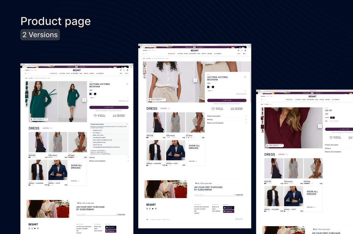 E-Commerce Web UI Kit (38 pages)