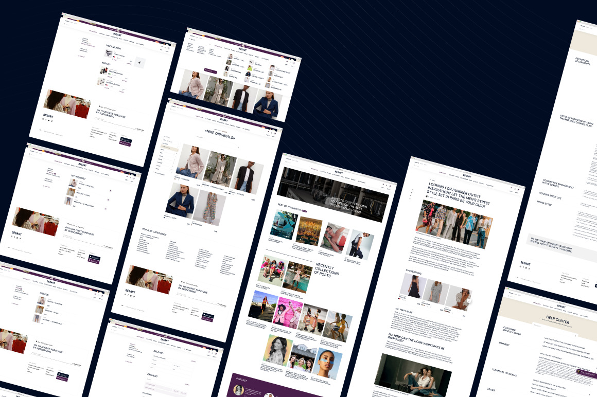 E-Commerce Web UI Kit (38 pages)