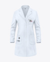 Women's Lab Coat Mockup - Front View