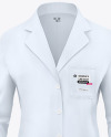 Women's Lab Coat Mockup - Front View