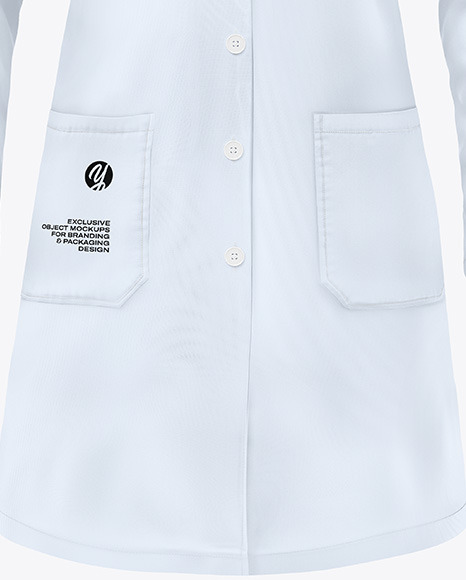 Women's Lab Coat Mockup - Front View