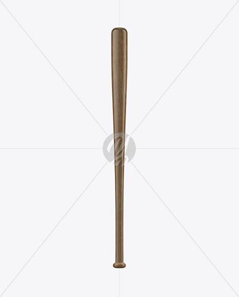 Dark Wood Baseball Bat Mockup