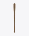Dark Wood Baseball Bat Mockup