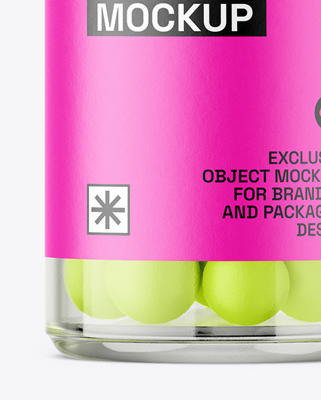 5ml Clear Pills Bottle Mockup