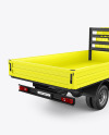 Tipper Truck Mockup - Back Half Side View