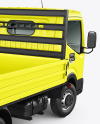 Tipper Truck Mockup - Back Half Side View