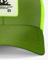 Baseball Cap with Suede Visor Mockup - Front View