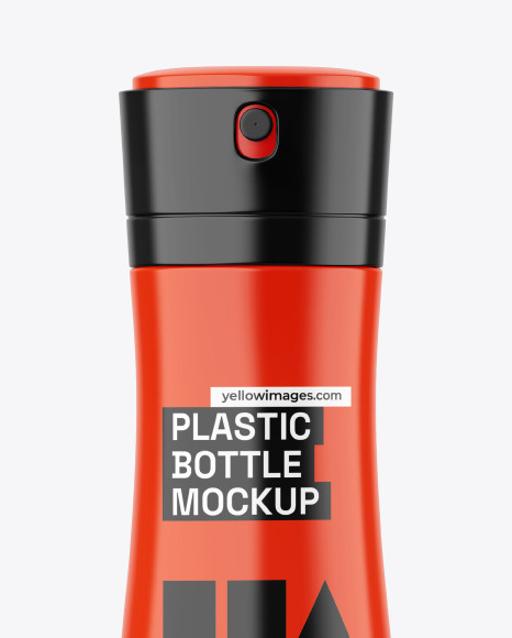 Glossy Deodorant Spray Bottle Mockup