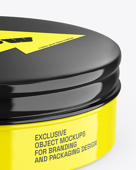 Glossy Cosmetic Jar Mockup