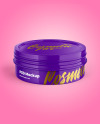 Glossy Cosmetic Jar Mockup