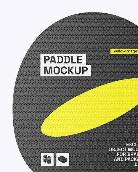 Glossy Ping Pong Paddle & Balls Mockup