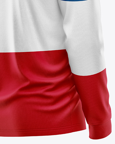 Men's Long Sleeve Polo Shirt Mockup