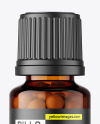 15ml Amber Pills Bottle Mockup