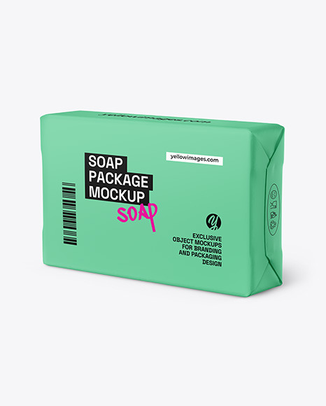 Matte Soap Bar Package Mockup