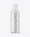 50ml Clear Pills Bottle Mockup