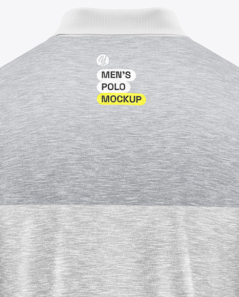 Men's Long Sleeve Polo Shirt Mockup