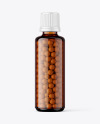50ml Amber Pills Bottle Mockup
