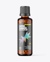 50ml Amber Pills Bottle Mockup