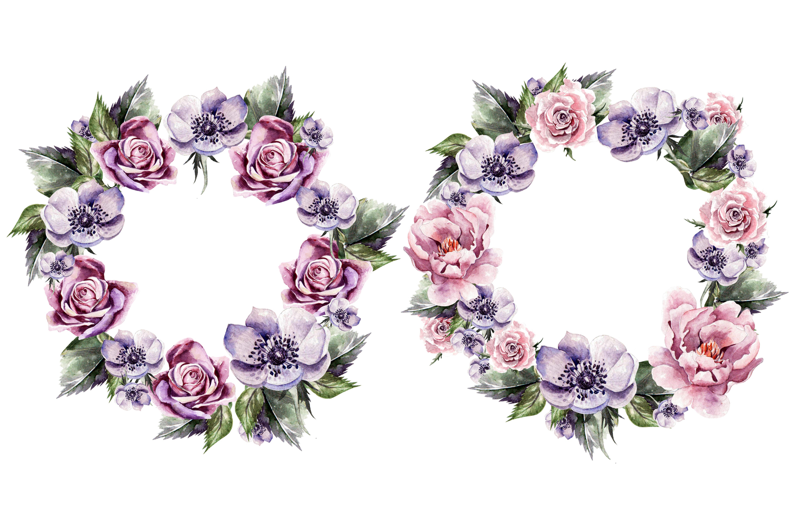 Beautiful watercolor flowers Beautiful watercolor flowers