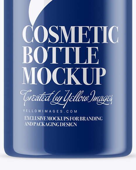 Glossy Cosmetic Bottle Mockup