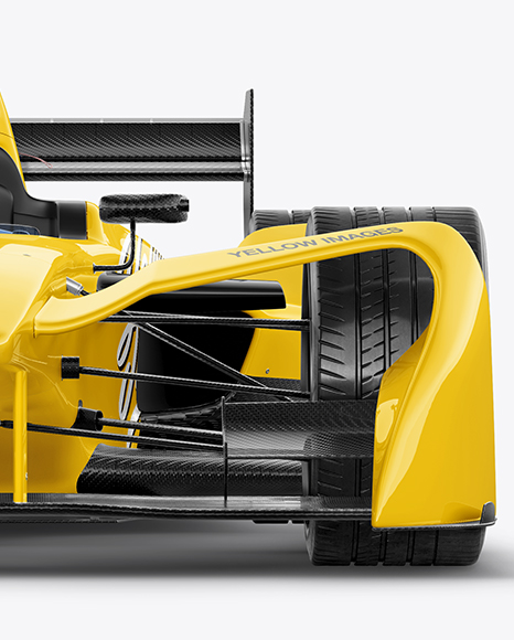 Formula E Racing Car 2016 Mockup - Front View