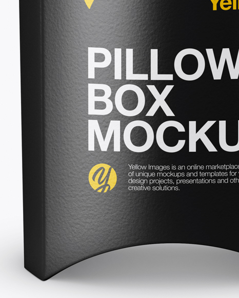 Matte Fast Food Pillow Box Mockup