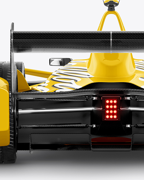 Formula E Racing Car 2016 Mockup - Back View