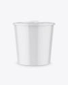 Glossy Ice Cream Cup Mockup