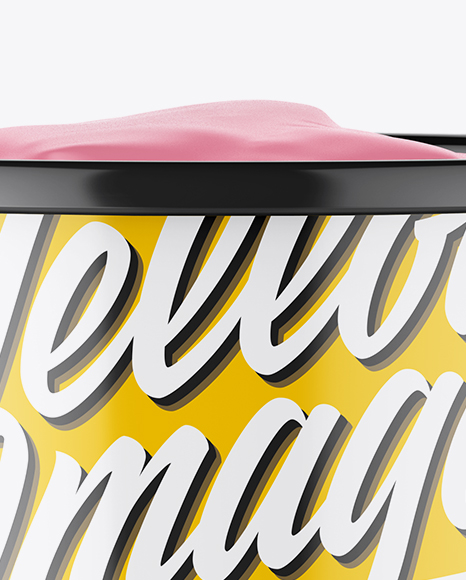 Glossy Ice Cream Cup Mockup