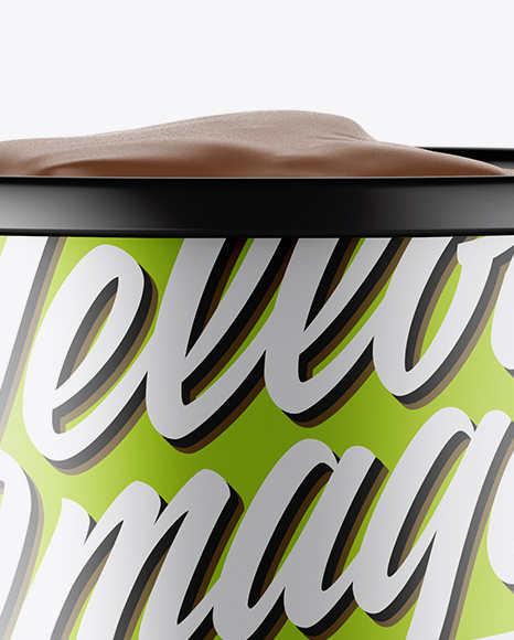 Metallic Ice Cream Cup Mockup