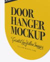 Door Hanger Mockup - Half Side View