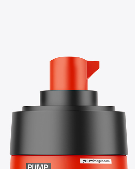 Matte Pump Bottle Mockup