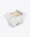 Folding Cardboard Box w/ Pistachios Mockup