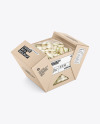 Folding Cardboard Box w/ Pistachios Mockup