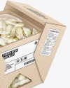 Folding Cardboard Box w/ Pistachios Mockup