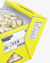 Folding Cardboard Box w/ Pistachios Mockup