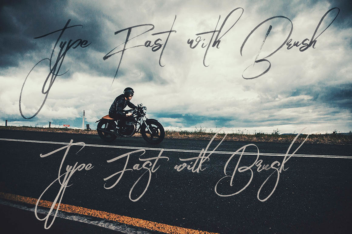 Angelic Brush & SVG Font Angelic Brush & SVG Font