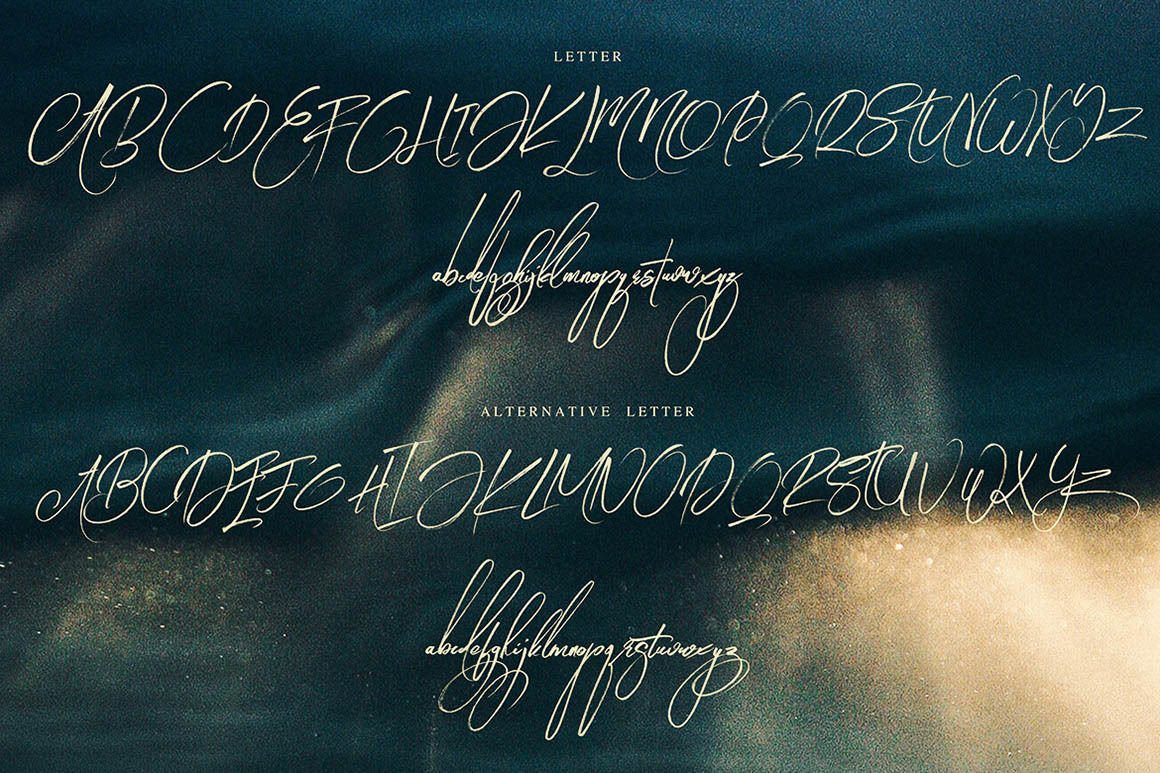 Angelic Brush & SVG Font Angelic Brush & SVG Font
