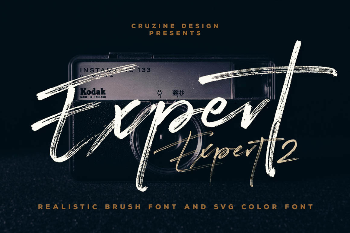 Expert Brush &amp; SVG Font