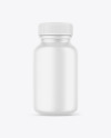 Matte Plastic Bottle with Pills Mockup