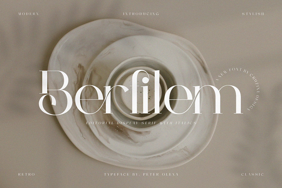 Berfilem - Editorial Display Serif Berfilem - Editorial Display Serif