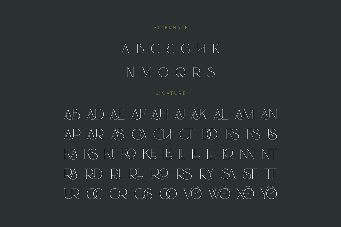 Risuali - Luxury Typeface Risuali - Luxury Typeface