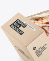 Folding Cardboard Box w/ Almonds Mockup