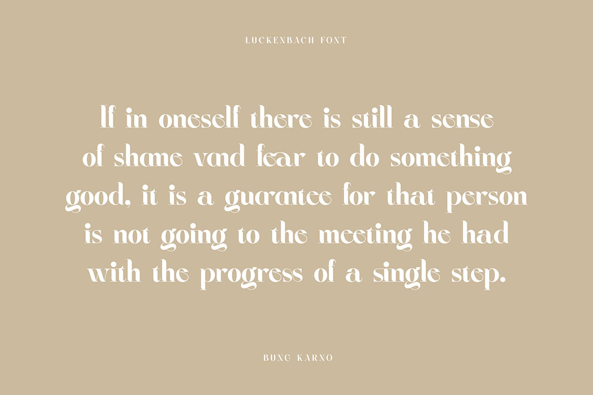 Luckenbach - Modern Serif Font Luckenbach - Modern Serif Font